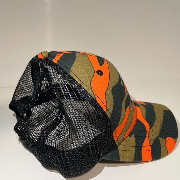 Anaheim Ducks Hat Cap Snapback Mens One Size Orange Camo Trucker Hockey NHL - Picture 4 of 7
